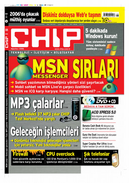 Chip Dergisi Arşivi: Ağustos 2006